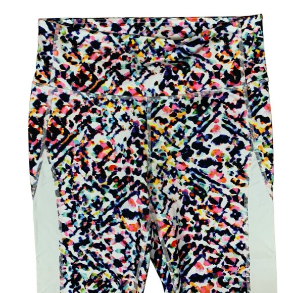 Athleta Ultimate Printed Cropped Leggings Multicolor High Rise Stretch M - Picture 2 of 6